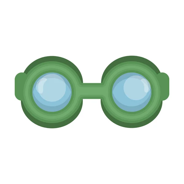 Dykare glasögon vektor ikon.Tecknad vektor ikon isolerad på vit bakgrund dykare glasögon. — Stock vektor