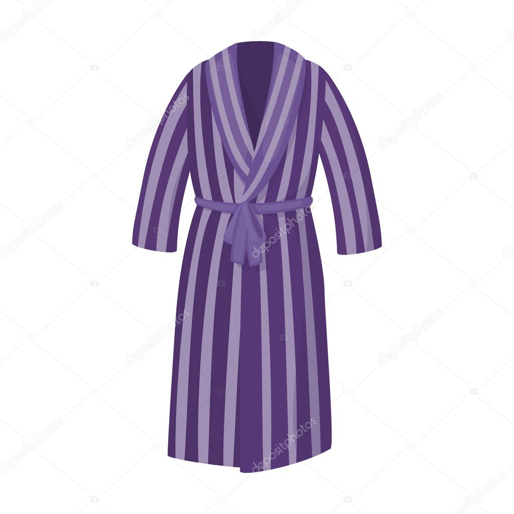 Bathrobe vector icon.Cartoon vector logo isolated on white background bathrobe.