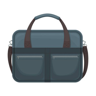 Erkek torba vektör simgesi. Çizgi film vektör simgesi beyaz arkaplan erkek torbasında izole edildi..