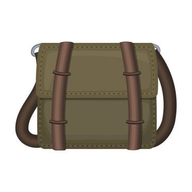 Erkek torba vektör simgesi. Çizgi film vektör simgesi beyaz arkaplan erkek torbasında izole edildi..