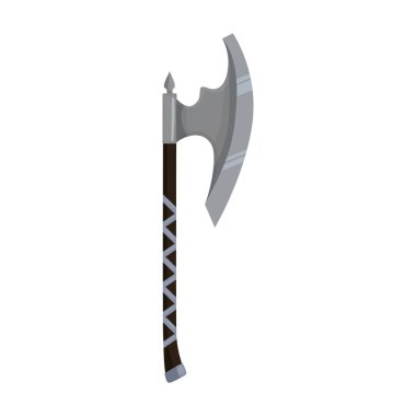 Medieval axe vector icon.Cartoon vector icon isolated on white background medieval axe. clipart
