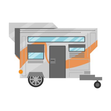 Karikatür vektör simgesi. Beyaz arkaplan römorkunda izole edilmiş..