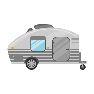 Karikatür vektör simgesi. Beyaz arkaplan römorkunda izole edilmiş..