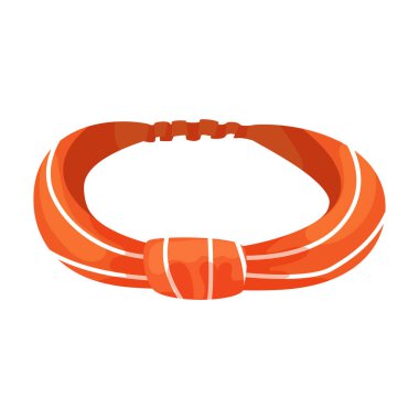 Hoop vektör simgesi. Çizgi film vektör simgesi beyaz arkaplan halka üzerinde izole edildi.