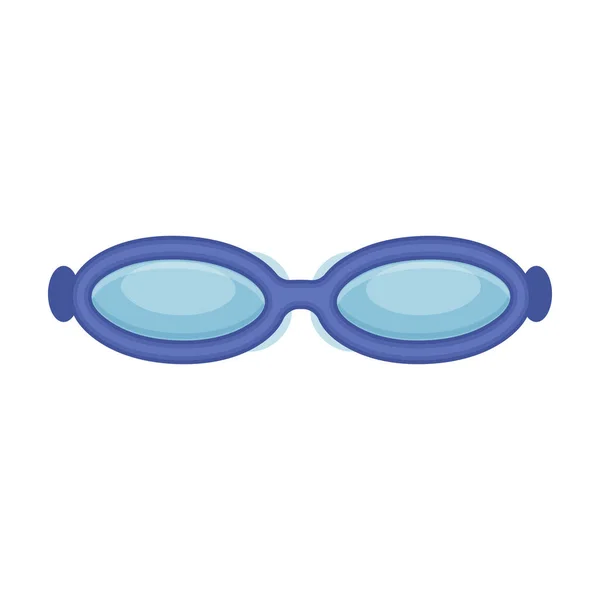 Icono de vector de gafas de buzo icon.Cartoon aislado en gafas de buzo fondo blanco . — Archivo Imágenes Vectoriales