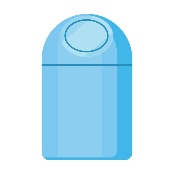 Icono de vector de caja de basura. Icono de vector de dibujos animados aislado en caja de basura de fondo blanco . — Archivo Imágenes Vectoriales