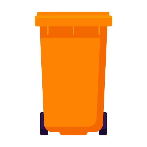 Trash can vector icon.Cartoon vector icon isolated on white background trash can. — Stock Vector