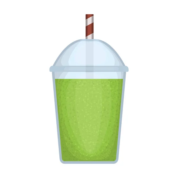 Celery smoothie vector icon.Cartoon vector icon isolated on white background celery smoothie. — Stock Vector