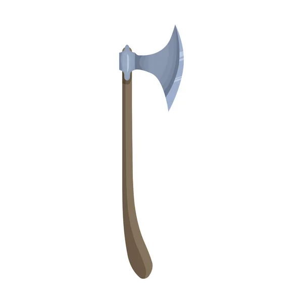 Medieval axe vector icon.Cartoon vector icon isolated on white background medieval axe. — Stock Vector