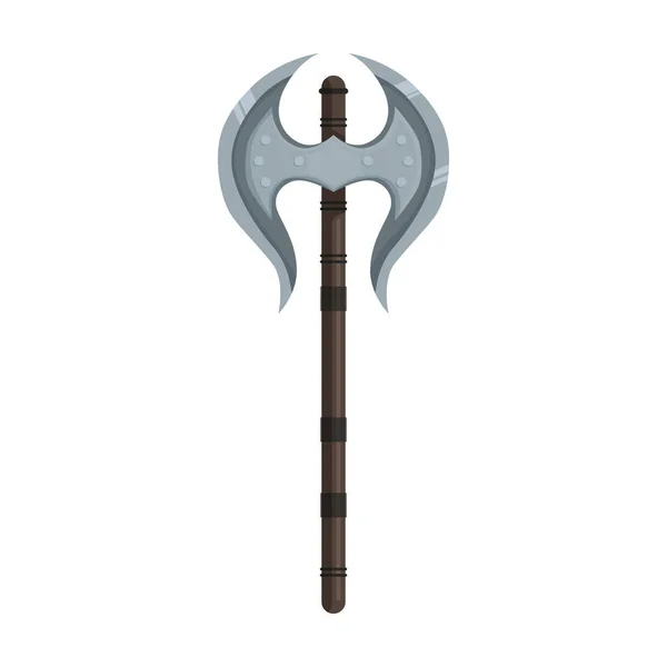 Medieval axe vector icon.Cartoon vector icon isolated on white background medieval axe. — Stock Vector