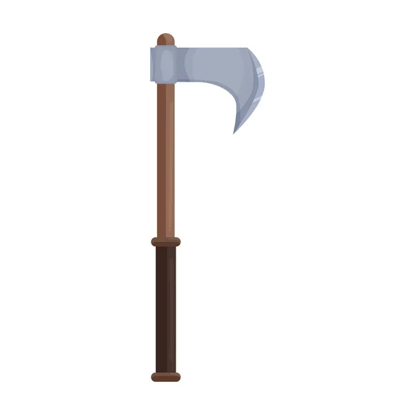 Medieval axe vector icon.Cartoon vector icon isolated on white background medieval axe. — Stock Vector