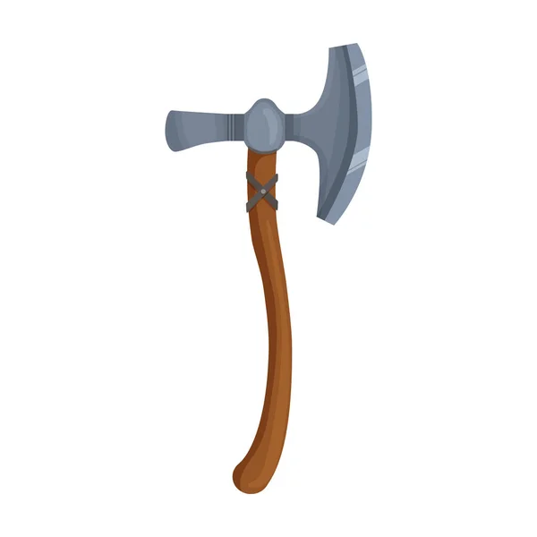 Medieval axe vector icon.Cartoon vector icon isolated on white background medieval axe. — Stock Vector