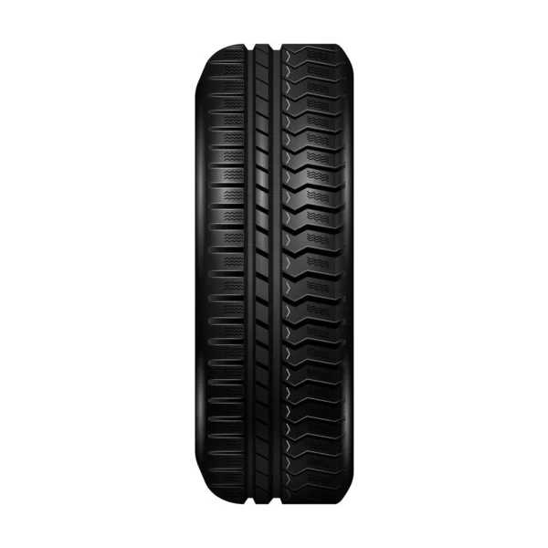 Car tire vector icon.Realistic vector icon isolated on white background car tire. — Stock Vector
