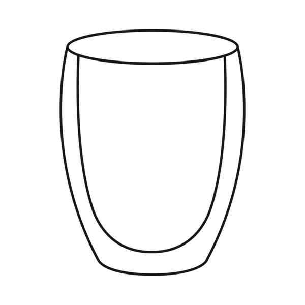 Geïsoleerd object van sap en glas symbool. Web element van sap en suiker voorraad vector illustratie. — Stockvector