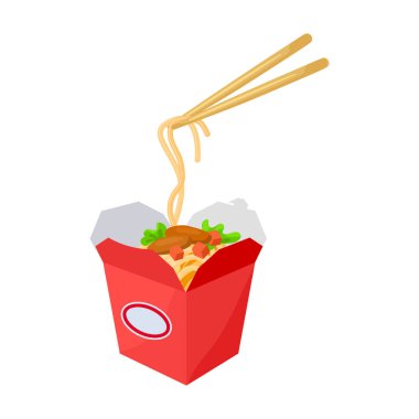 Erişte paketi vektör simgesi. Çizgi film vektör simgesi beyaz arkaplan erişte paketinde izole edildi.