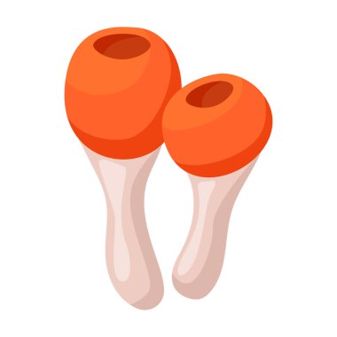 Zehirli mantar vektör simgesi. Karikatür vektör simgesi beyaz arka planda izole edilmiş zehirli mantar..