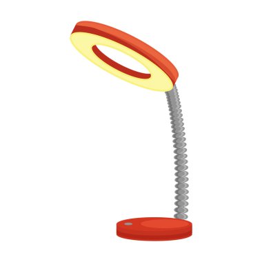 Tablo lambası vektör simgesi. Çizgi film vektör simgesi beyaz arkaplan masa lambası üzerinde izole edildi.