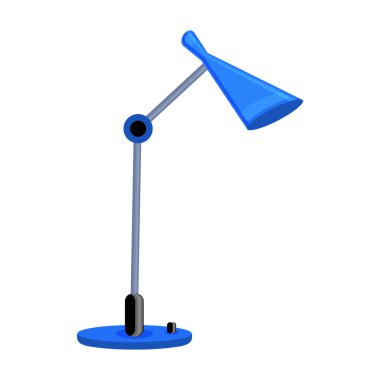 Tablo lambası vektör simgesi. Çizgi film vektör simgesi beyaz arkaplan masa lambası üzerinde izole edildi.