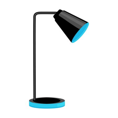 Tablo lambası vektör simgesi. Çizgi film vektör simgesi beyaz arkaplan masa lambası üzerinde izole edildi.