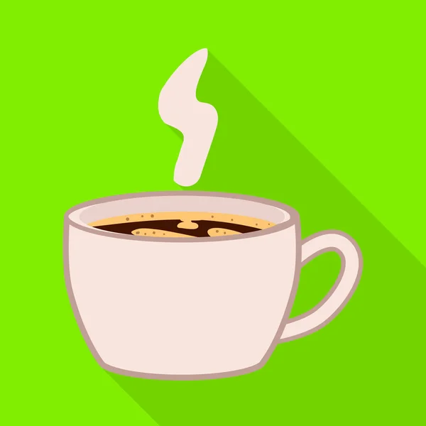 커피와 컵 모양의 벡터 디자인. 웹을 위한 커피와 카페의 주식 상징 세트. — 스톡 벡터