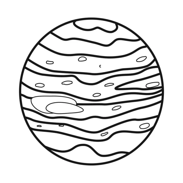 Projekt wektorowy logo neptuna i orbity. Element sieci Web neptuna i symbol gwiazdy zapasów dla sieci web. — Wektor stockowy