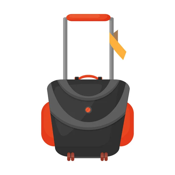 Suitcase vector icon.Cartoon vector icon isolated on white background suitcase. — Stock Vector