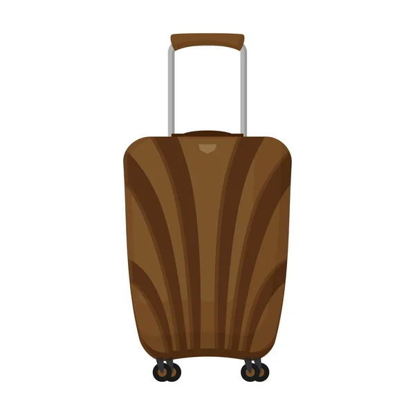 Ikona wektora walizki.Ikona wektora kreskówki izolowana na białym tle walizki. — Wektor stockowy