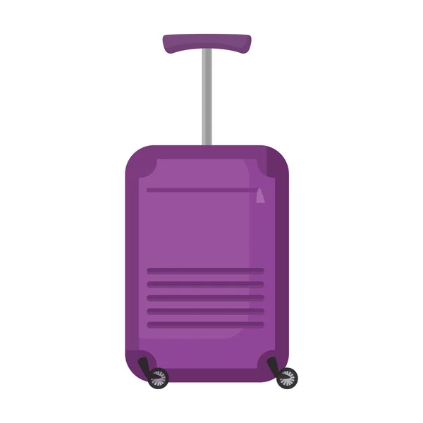 Suitcase vector icon.Cartoon vector icon isolated on white background suitcase. — Stock Vector