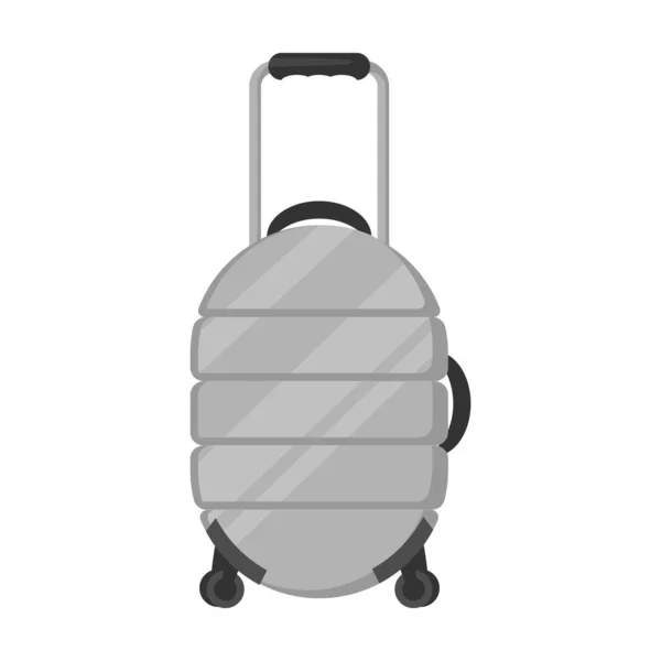 Icono de vector de maleta. Icono de vector de dibujos animados aislado en la maleta de fondo blanco . — Vector de stock
