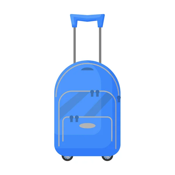 Resväska vektor ikon.Cartoon vektor ikon isolerad på vit bakgrund resväska. — Stock vektor