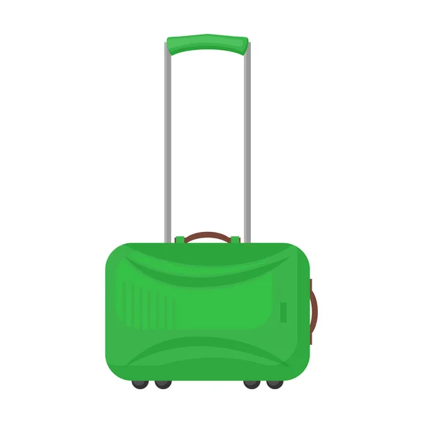 Suitcase vector icon.Cartoon vector icon isolated on white background suitcase. — Stock Vector