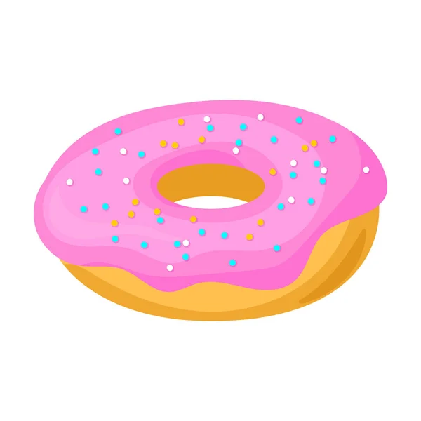 Donut Vektor icon.Cartoon Vektor-Symbol isoliert auf weißem Hintergrund Donut. — Stockvektor