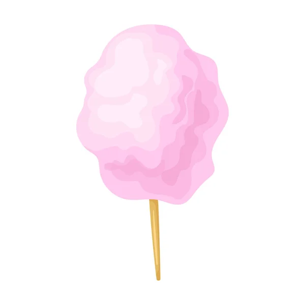 Candy floss vector icon.Cartoon vector pictogram geïsoleerd op witte achtergrond candy floss. — Stockvector