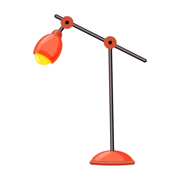 Lampe de table vecteur icon.Cartoon icône vectorielle isolé sur fond blanc lampe de table . — Image vectorielle