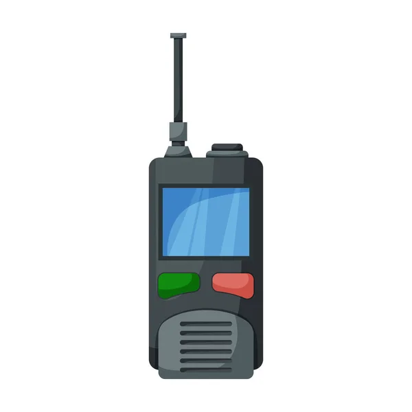 Walkie talkie vector icon.Cartoon vector icon isolated on white background walkie talkie. — Stock Vector