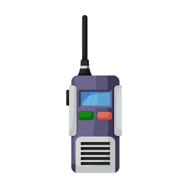 Walkie talkie vector icon.Cartoon vector pictogram geïsoleerd op witte achtergrond walkie talkie. — Stockvector