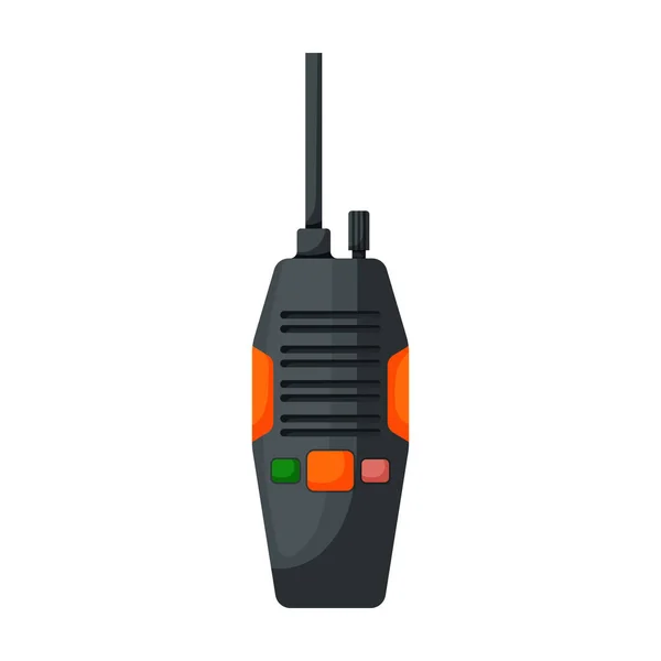 Walkie talkie vector icon.Cartoon vector icon isolated on white background walkie talkie. — Stock Vector