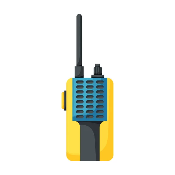 Walkie talkie vector icon.Cartoon icono del vector aislado en fondo blanco walkie talkie . — Vector de stock