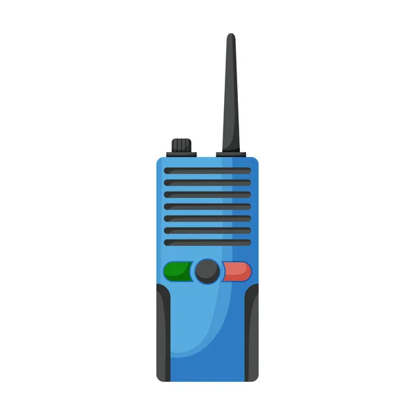 Walkie talkie vector icon.Cartoon icono del vector aislado en fondo blanco walkie talkie . — Vector de stock