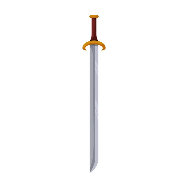 Icône vectorielle d'épée Icône vectorielle de bande dessinée isolée sur fond blanc épée . — Image vectorielle