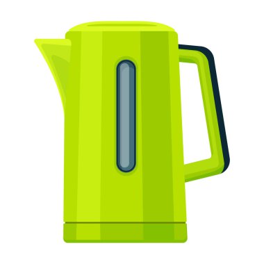 Elektrik ısıtıcısı vektör simgesi. Karikatür vektör simgesi beyaz arka planda izole edilmiş elektrik ısıtıcısı.