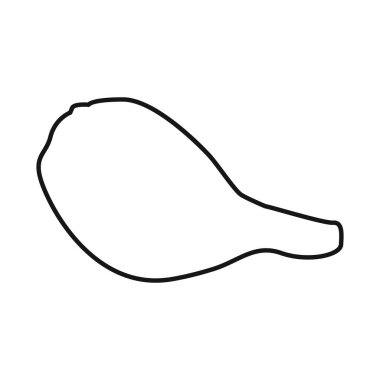 Parçalı ve dilimlenmiş nesne. Stok için çip ve kıtır kıtır vektör simgesi grafiği.