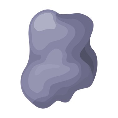 Taş vektör simgesi. Beyaz arkaplan taşında karikatür vektör simgesi izole edildi.