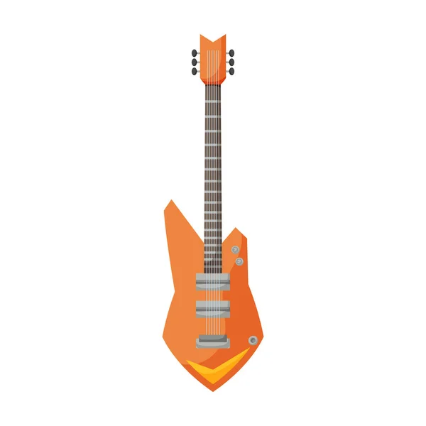 Electric guitar vector icon.Cartoon vector icon isolated on white background electric guitar. — Stock Vector