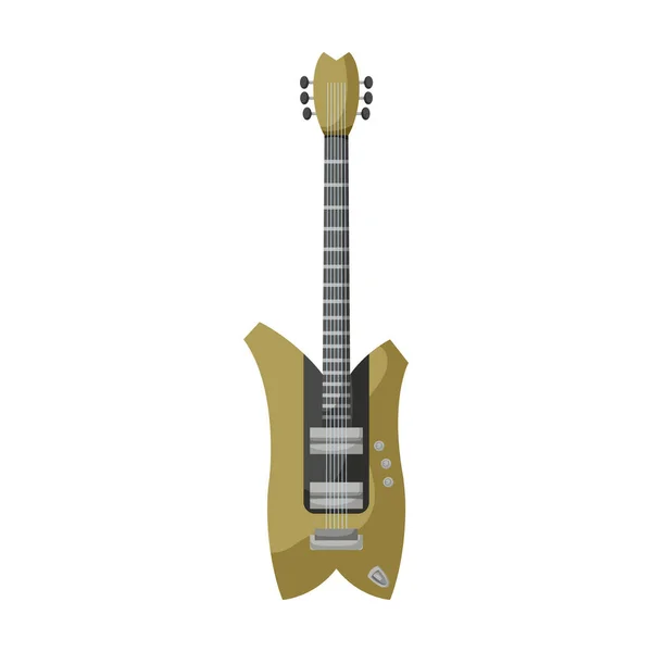 Ícone de vetor de guitarra elétrica icon.Cartoon vetor isolado no fundo branco guitarra elétrica . — Vetor de Stock