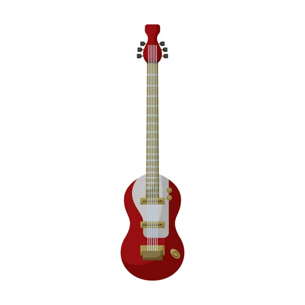 Ícone de vetor de guitarra elétrica icon.Cartoon vetor isolado no fundo branco guitarra elétrica . — Vetor de Stock