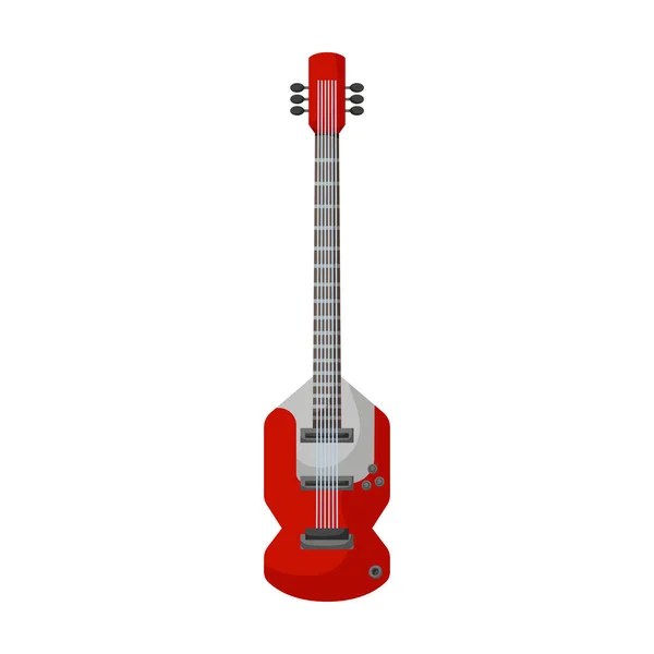 Electric guitar vector icon.Cartoon vector icon isolated on white background electric guitar. — Stock Vector