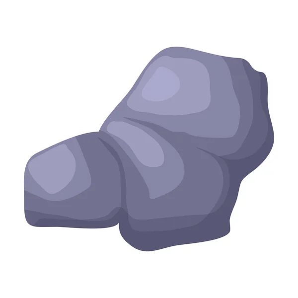 Ícone de vetor de pedra icon.Cartoon vetor isolado na pedra de fundo branco. —  Vetores de Stock