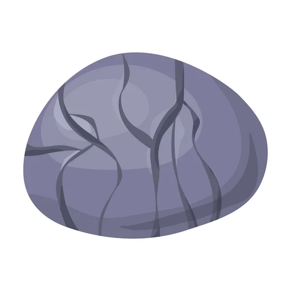 Ícone de vetor de pedra icon.Cartoon vetor isolado na pedra de fundo branco. — Vetor de Stock