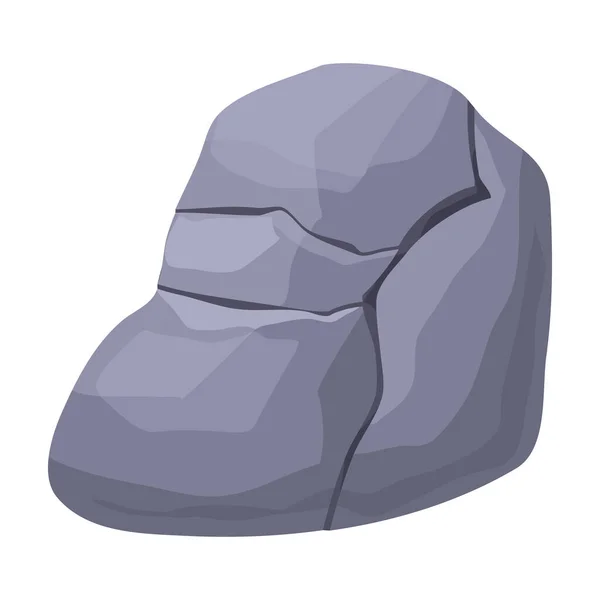 Stenen vector icon.Cartoon vector pictogram geïsoleerd op witte achtergrond steen. — Stockvector